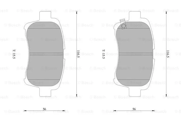 Brake Pad Set, disc brake (0 986 AB1 014)