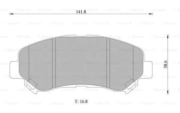 Brake Pad Set, disc brake (0 986 AB1 386)