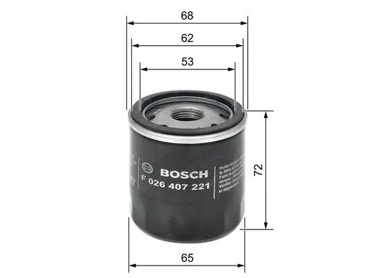 Oil Filter (F 026 407 221)