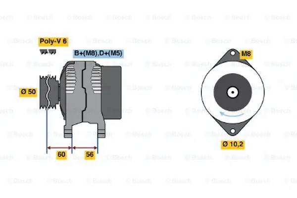 Alternator (0 123 510 063)