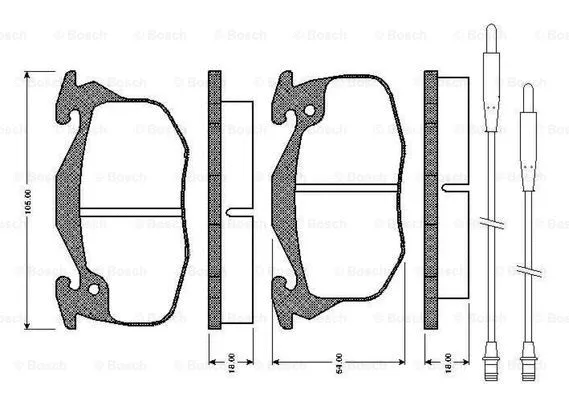 Brake Pad Set, disc brake (0 986 TB2 550)