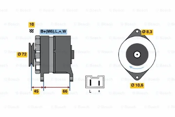 Alternator (0 986 037 301)