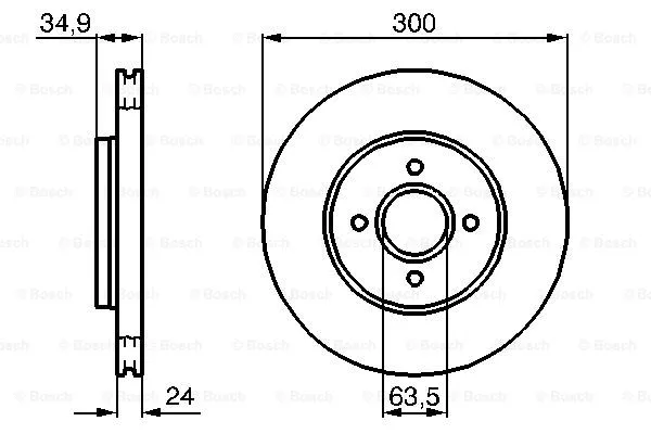 Brake Disc (0 986 479 048)