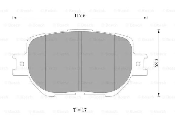 Brake Pad Set, disc brake (0 986 AB2 284)