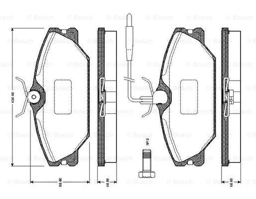 Brake Pad Set, disc brake (0 986 TB2 010)