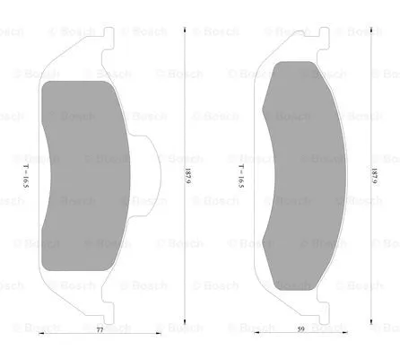 Brake Pad Set, disc brake (0 986 AB4 631)