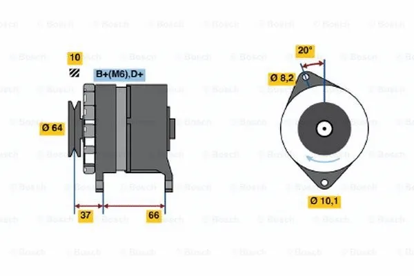 Alternator (0 986 033 970)