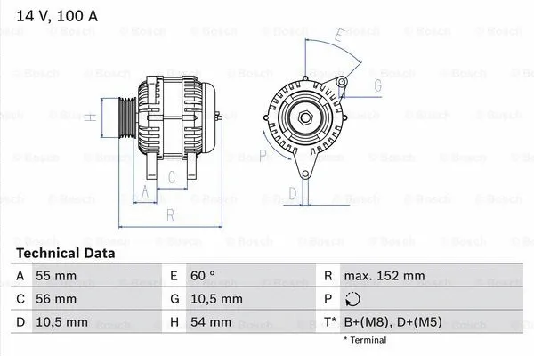 Alternator (0 986 047 280)