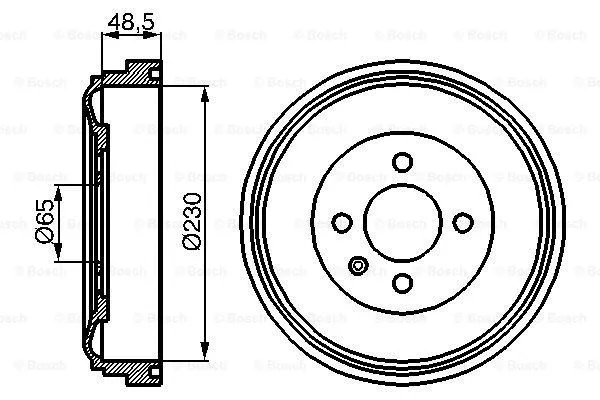 Brake Drum (0 986 477 036)