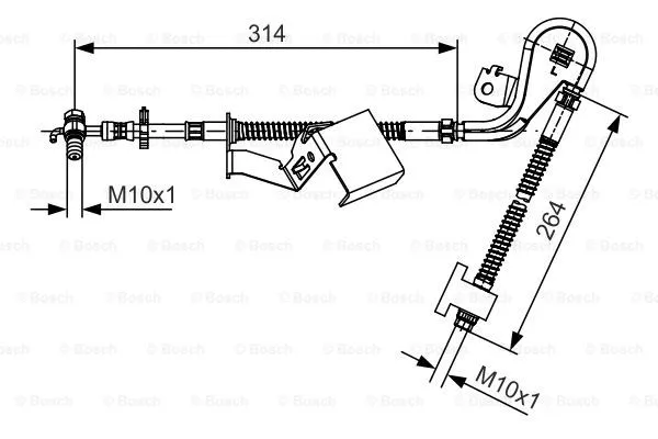 Brake Hose (1 987 481 468)