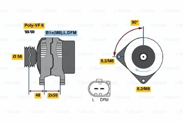 Alternator (0 124 325 073)