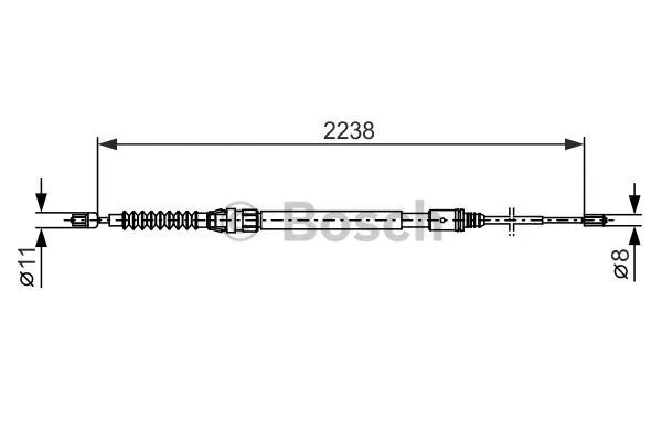 Cable Pull, parking brake (1 987 482 373)