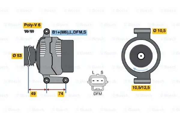 Alternator (0 124 415 016)