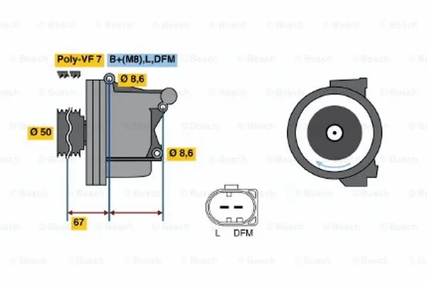 Alternator (0 122 0AA 1P0)