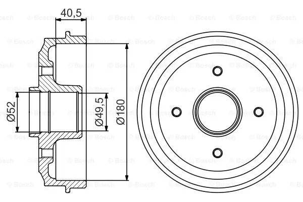 Brake Drum (0 986 477 156)