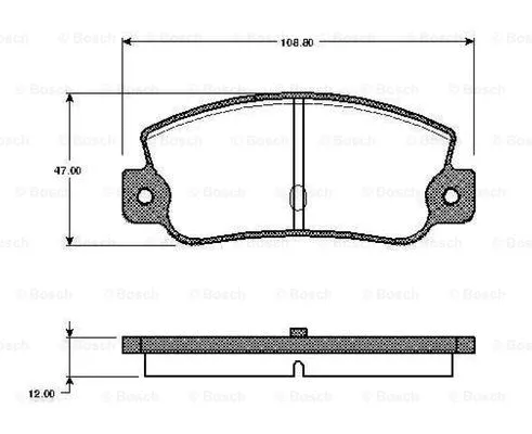 Brake Pad Set, disc brake (0 986 TB2 481)