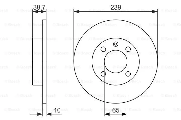 Brake Disc (0 986 479 824)