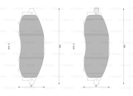 Brake Pad Set, disc brake (0 986 AB1 404)