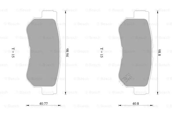 Brake Pad Set, disc brake (0 986 AB1 020)