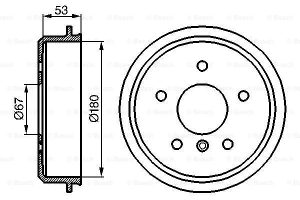 Brake Drum (0 986 477 096)