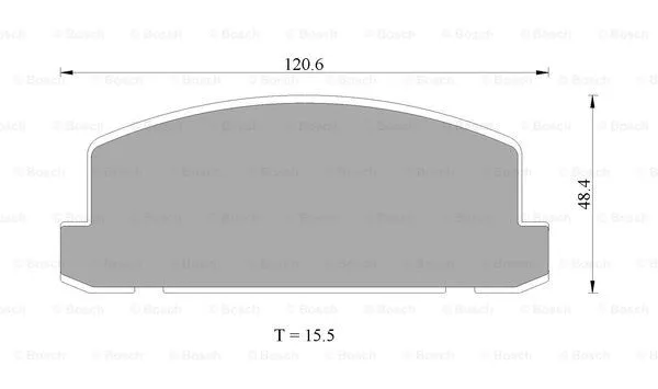 Brake Pad Set, disc brake (0 986 505 348)