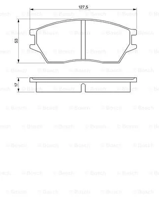 Brake Pad Set, disc brake (0 986 424 136)