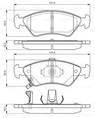 Brake Pad Set, disc brake