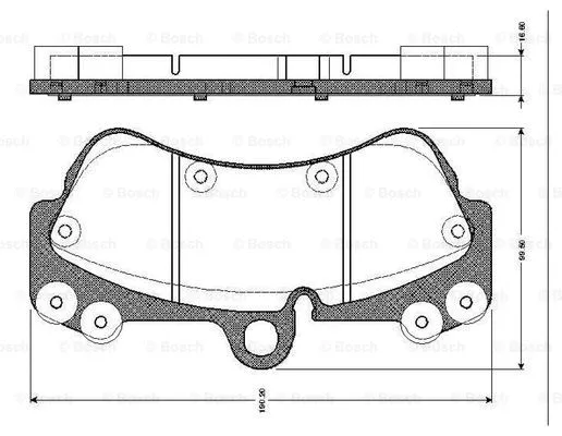 Brake Pad Set, disc brake (0 986 TB2 454)