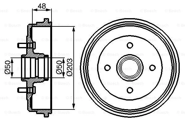Brake Drum (0 986 477 049)