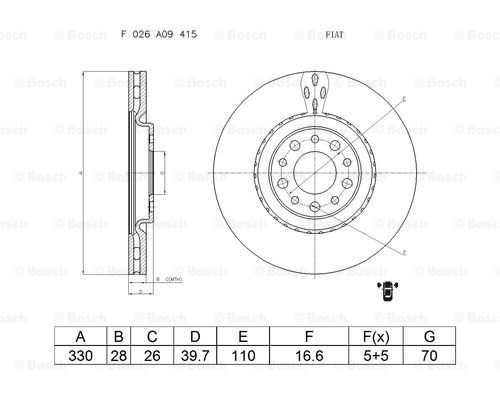 Brake Disc (F 026 A09 415)