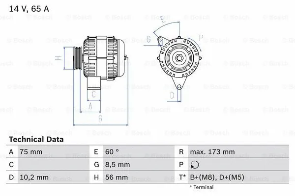 Alternator (0 986 042 111)