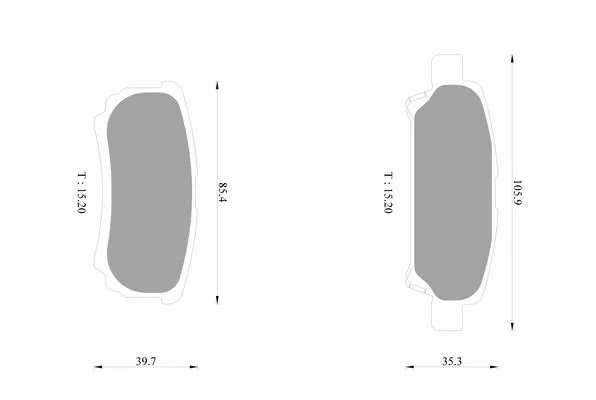 Brake Pad Set, disc brake (0 986 AB1 624)