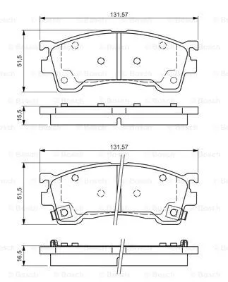 Brake Pad Set, disc brake (0 986 495 029)