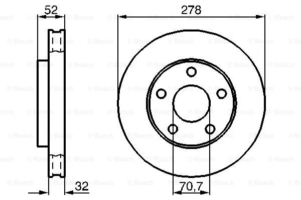Brake Disc (0 986 478 486)