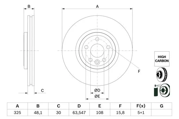 Brake Disc (0 986 479 G32)