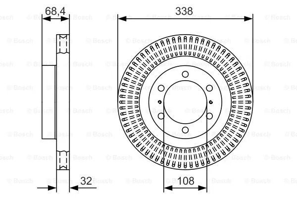 Brake Disc (0 986 479 A65)