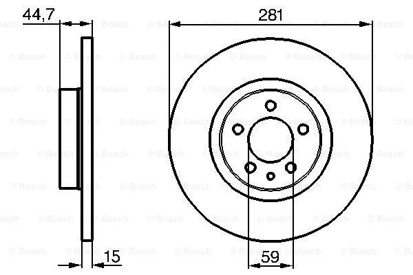 Brake Disc (0 986 478 668)