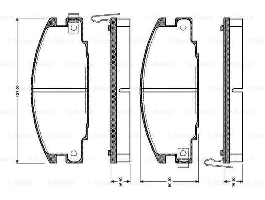 Brake Pad Set, disc brake (0 986 TB2 011)