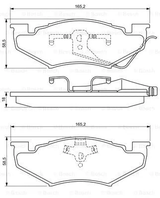 Brake Pad Set, disc brake (0 986 494 336)