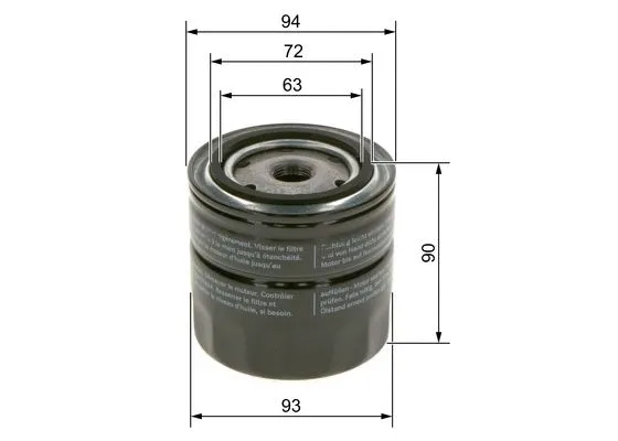 Oil Filter (0 986 4B7 000)
