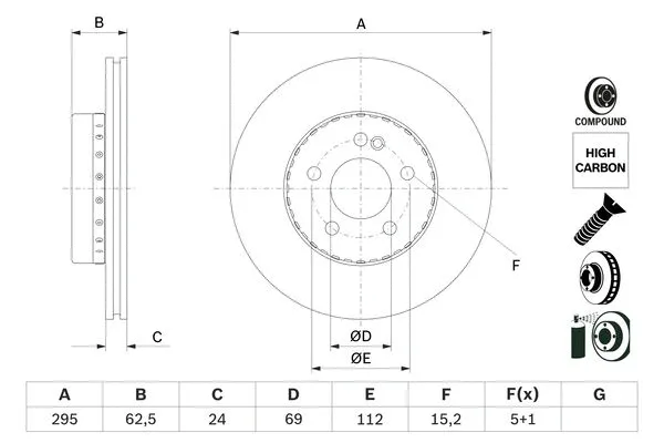 Brake Disc (0 986 479 H45)