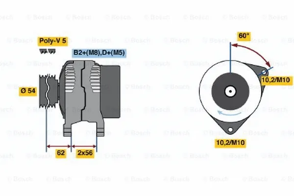 Alternator (0 124 415 023)