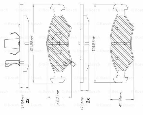 Brake Pad Set, disc brake (F 03B 150 283)