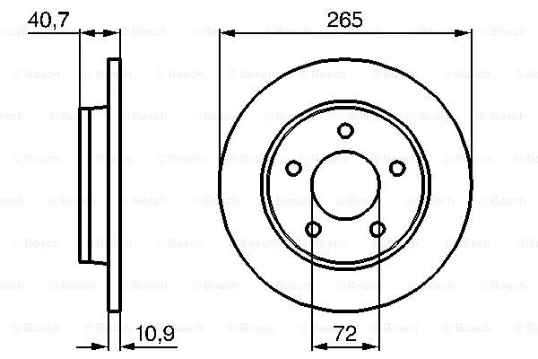 Brake Disc (0 986 479 C77)