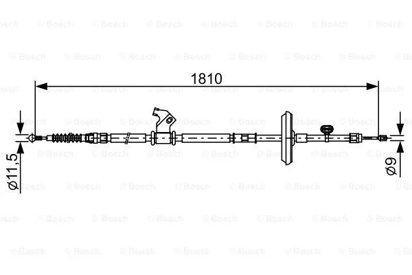 Cable Pull, parking brake (1 987 482 507)
