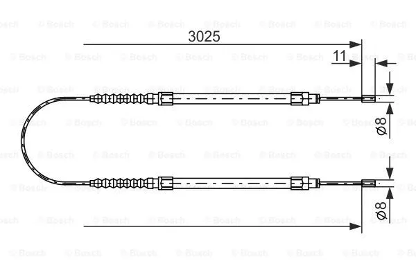 Cable Pull, parking brake (1 987 477 113)