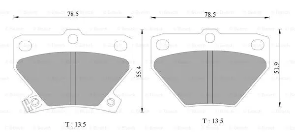 Brake Pad Set, disc brake (0 986 AB2 670)