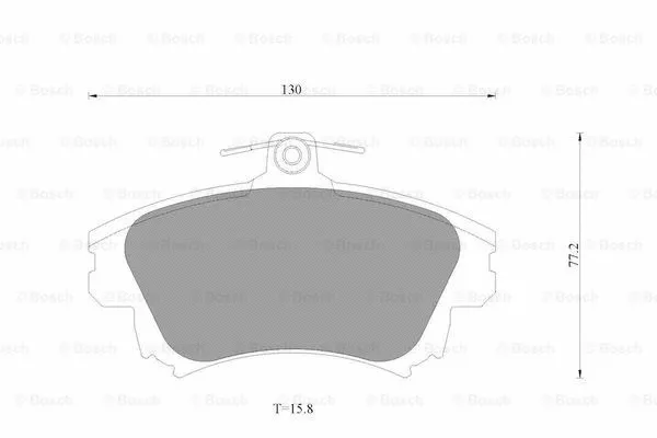 Brake Pad Set, disc brake (0 986 AB3 505)