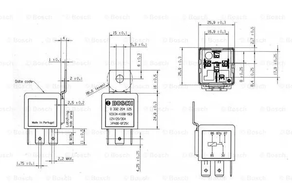 Relay, main current