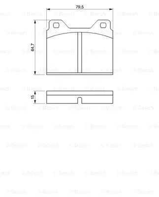 Brake Pad Set, disc brake (0 986 424 419)